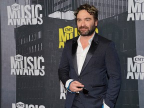 Johnny Galecki arrives at the CMT Music Awards at Music City Center in Nashville, Tenn., on June 7, 2017 (Sanford Myers/Invision/AP)