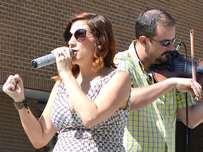 Louis Pin/Chatham-Kent This Week
Crystal and Ryan St. Pierre are pictured performing in Chatham in early June. They'll be part of the entertainment offered during the Canada Day event at the Active Lifestyle Centre June 30, in Chatham.