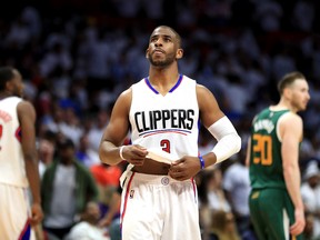 It is being reported that the Los Angeles Clippers have traded Chris Paul to the Houston Rockets for Sam Dekker, Patrick Beverley, Lou Williams and a 2018 first-round draft pick. (Sean M. Haffey/Getty Images)