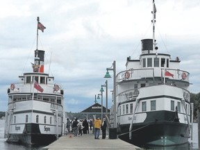 Cruises on the Segwun and sister steamship Wenonah II leave from Muskoka Wharf in Gravenhurst. (Jim Fox/Special to Postmedia News)