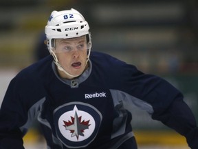 Mason Appleton during Winnipeg Jets development camp on June 28, 2017. (Chris Procaylo/Winnipeg Sun/Postmedia Network)