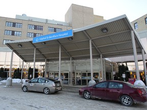 The St. Boniface Hospital in Winnipeg is pictured in this Feb. 6, 2014 file photo. (Kevin King/Postmedia Network/Files)