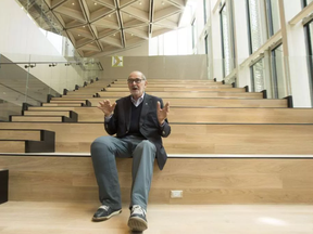 Peter A. Herrndorf, President and CEO of the National Arts Centre poses for a photo during an exclusive preview of the NAC's spectacular $110,5 million Architectural Rejuvenation Project, designed by renowned Canadian architect Donald Schmitt and built by PCL Construction, Wednesday June 28, 2017