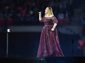 Adele performs at Wembley Stadium in London, England on Wednesday, June 28, 2017. (Gareth Cattermole/Getty Images for September Management)