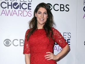 In this Jan. 18, 2017 file photo, Mayim Bialik poses in the press room after winning the award for favorite new TV drama at the People's Choice Awards in Los Angeles. (Photo by Jordan Strauss/Invision/AP, File)