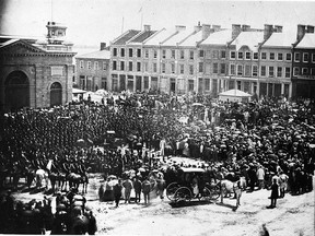 A view of Kingston's Market Square on July 1 1867.