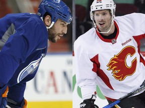 Milan Lucic and Troy Brouwer (Postmedia/CP)