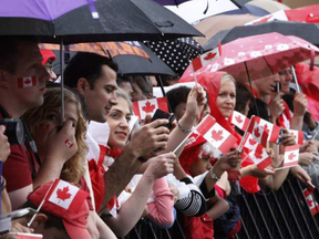 There's rain forecast for Canada Day, but that rarely dampens revellers spirits (but may lead to fireworks being cancelled). FRED CHARTRAND / THE CANADIAN PRESS