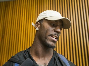 Toronto Argonauts James Wilder Jr. talks to the Toronto Sun after the Toronto Argonauts held a walkthrough at York University in Toronto on June 29, 2017. (Ernest Doroszuk/Toronto Sun/Postmedia Network)