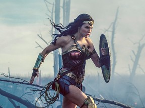 Gal Gadot in a scene from Wonder Woman. (Clay Enos/Warner Bros. Entertainment via AP)