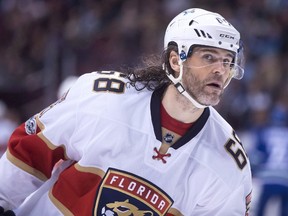 Florida Panthers' Jaromir Jagr, of the Czech Republic, skates during the second period of an NHL hockey game against the Vancouver Canucks in Vancouver, B.C., on Friday January 20, 2017. (THE CANADIAN PRESS/Darryl Dyck)