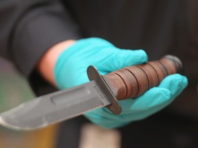 File photo of a knife. Thursday, March 1, 2012. Chris Procaylo/Winnipeg Sun/Postmedia Network