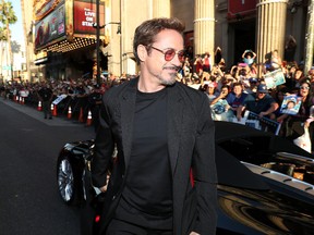 Robert Downey Jr. attends the World Premiere of 'Spider-Man: Homecoming' hosted by Audi at TCL Chinese Theatre on June 28, 2017 in Hollywood, California. (Photo by Rich Polk/Getty Images for Audi)