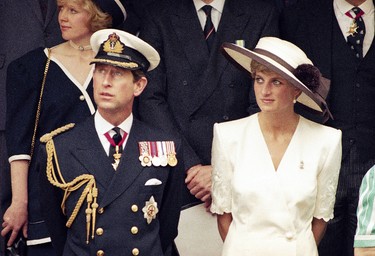 This 1991 file photo shows Prince Charles with his then-wife Princess Diana.  (AP Photo, File)