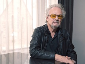 Myles Goodwyn of April Wine poses for a portrait while promoting his new memoir, just Between You and Me, in Toronto in November. Goodwin, with special guest Jim Henman, is scheduled to play an acoustic show Friday at The Station Music Hall in Sarnia. (File photo/THE CANADIAN PRESS)