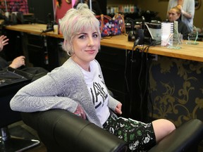Jerica Wentzell, a hair stylist at PandemoniumSALON on Larch Street, is heading to Los Angeles later this month to compete in the Wella TrendVision competition. John Lappa/Sudbury Star