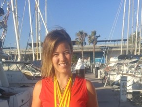 Londoner Jillian Di Bernardo won two silver medals at the World Transplant Games in Spain. (Zack Best / Special to the Free Press)