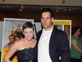Singer Natalie Maines (L) and actor Adrian Pasdar attend the AMPAS and the United States Postal honoring of Gregory Peck with A First-Day-Of-Issue Dedication Ceremony at the Academy of Motion Pictures Arts and Sciences on April 28, 2011 in Beverly Hills, Calif. (Photo by Michael Buckner/Getty Images)