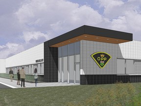 Pictured is digital rendering of the Ontario Provincial Police Modernization – Phase 2 project. The Clinton site is just one of nine other sites across Ontario that are part of a recent second wave of modernization projects for the OPP’s buildings.
