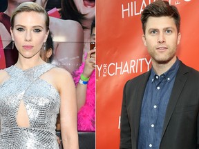 Scarlett Johansson and Colin Jost. (Getty Images)
