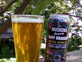 Muskoka RUFF Draught is a blonde ale freshly promoted from the brewery store to the LCBO, just for the summer. (Special to Postmedia News)
