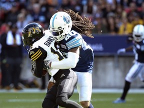Argos’ Rico Murray (right) says the upcoming tilt against Ottawa will be a statement game. (Jack Boland/Toronto Sun)