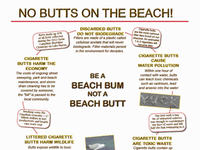 Butt free beach