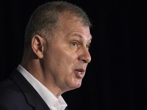 Randy Ambrosie during a press conference to announce him as the new CFL commissioner in Toronto on July 5, 2017. (Craig Robertson/Toronto Sun/Postmedia Network)