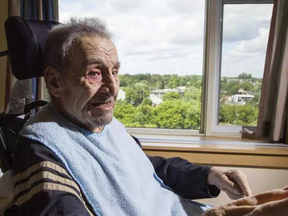 Georges Karam, in his room at the Garry J Armstrong home in Ottawa. On Monday, the Citizen published a video showing a personal support worker repeatedly punching the 89-year-old. DARREN BROWN / POSTMEDIA