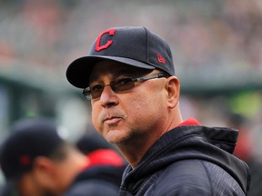 In this May 3, 2017, file photo, Cleveland Indians manager Terry Francona watches during the first inning of a baseball game against the Detroit Tigers, in Detroit. The 58-year-old Francona has been hospitalized at the Cleveland Clinic since Tuesday, July 4. (AP Photo/Paul Sancya, File)