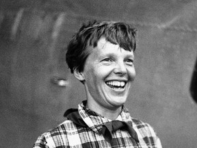 In this June 6, 1937, file photo, Amelia Earhart, the American airwoman who is flying round the world for fun, arrived at Port Natal, Brazil, and took off on her 2,240-mile flight across the South Atlantic to Dakar, Africa. (AP Photo, File)