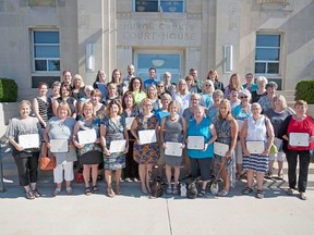 Huron County Council honoured the recipients of Service Awards by presenting certificates to the recipients at a Council meeting.