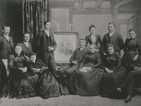 Back Row: John, Thomas, George, Lillie (Box), William, Sarah (Parkinson)