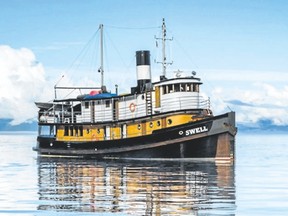 The 12-passenger Swell is a classic restored tugboat plying Canada?s west coast waters. (Jason Bradley/Special to Postmedia News)
