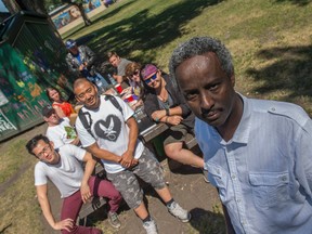 The Global Fusion Youth Cultural Arts committee with organizer Ahmed Abdulkadir on July 7, 2017.  Shaughn Butts / Postmedia