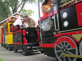 The Canatara Choo Choo leave the station at the Children's Animal Farm Saturday July 8, 2017 during a Free Kids Day organized in Canatara Park by the Seaway Kiwanis Club.