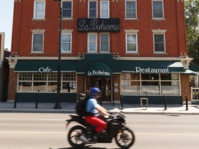 The Gibbard Block building that houses La Boheme restaurant is seen in the Highlands neighbourhood of Edmonton on Friday, July 7, 2017. The city is discussing its status as a historic building. Ian Kucerak / Postmedia