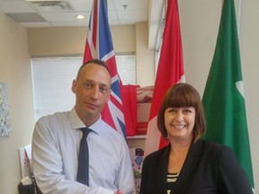 Former OCDC inmate — and shower cells occupant — Larry Seguin recently met Ontario Corrections Minister Marie-France Lalonde.