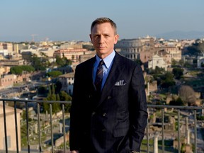 British actor Daniel Craig poses during a photocall to promote the 24th James Bond film 'Spectre' on February 18, 2015 at Rome's city hall. (VINCENZO PINTO, TIZIANA FABI/AFP/Getty Images)