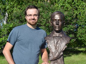 This summer, on the 100th anniversary of Tom Thomson's death, Sudbury-based sculptor Tyler Fauvelle presents "Into the Wind", an artwork honouring Thomson and his powerful wilderness paintings. The commemoration is a limited edition work, sculpted in clay and cast in a metal-infused medium developed by Fauvelle.