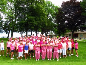 The fundraising golf tournament held at Sunset Golf Course on Sunday, July 9, saw 70 golfers hit the links in support of the fight against breast cancer.