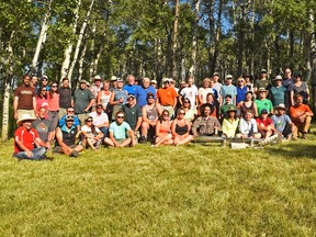 About 80 volunteers gathered July 8 to take part in the 15th annual Blueweed Blitz. People came from near and far including, Pincher Creek and area, Ontario, Oregon and even India.