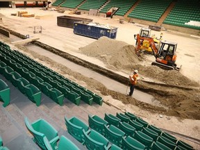 A multi-million dollar reno is under way at Yardmen Arena to accommodate the AHL Belleville Senators who take up occupancy with their inaugural regular season home game on Nov. 1. (Intelligencer file photo)