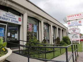 The Salvation Army has proposed to build a new facility at 333 Montreal Road in Vanier (location pictured here on June 23, 2017) to replace the emergency shelter it operates in the ByWard Market. The proposed Vanier location is currently one of The Salvation Army's thrift stores and a motel. DAVID KAWAI / POSTMEDIA