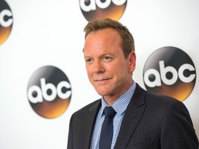 Actor Kiefer Sutherland attends The 2016 Disney ABC Television Group TCA Summer Press Tour in Beverly Hills, California, on August 4, 2016. (VALERIE MACON/AFP/Getty Images)