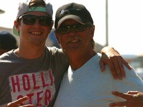 Joe Howlett (right) with his son Tyler. (Facebook Photo)