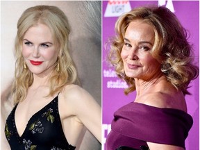 Actress Nicole Kidman(left) attends the premiere of HBO's 'Big Little Lies' at TCL Chinese Theatre on February 7, 2017 in Hollywood, California. (Frederick M. Brown/Getty Images), Actress Jessica Lange (right) arrives at the Premiere of FX Network's 'Feud: Bette And Joan' at Grauman's Chinese Theatre on March 1, 2017 in Hollywood, California. (Frazer Harrison/Getty Images)