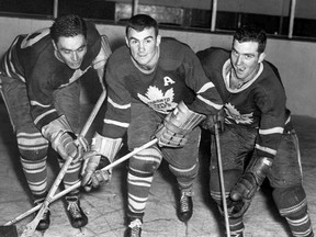 George Armstrong, Tod Sloan, middle, and Dick Duff. (Postmedia)