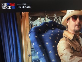 A screengrab of kidrockforsenate.com taken on July 12, 2017 after the musician confirmed the website is real and an announcement is forthcoming. (Screenshot/kidrockforsenate.com)