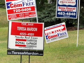 Real estate signs. File photo